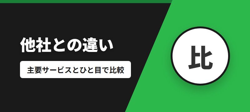 他の電子書籍サービスとの違い